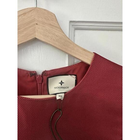 Tuckernuck Gradient Mini Dress in Red and Brown - Picture 3 of 4